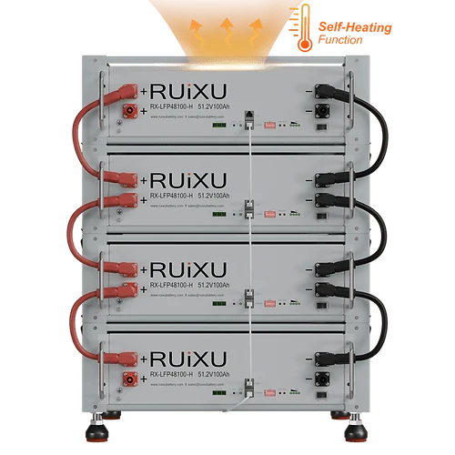 RUiXU Self-Heating Server Rack Battery | Daisy Chain | Bracket Rack