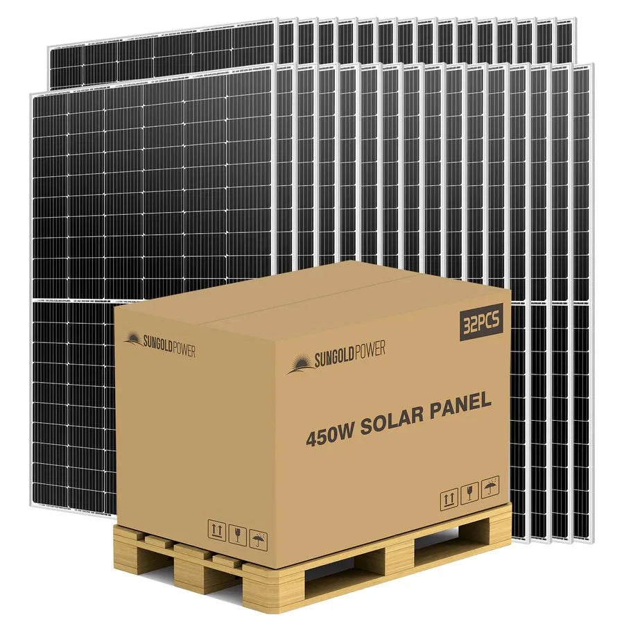 SunGoldPower 450W Monocrystalline PERC Solar Panels