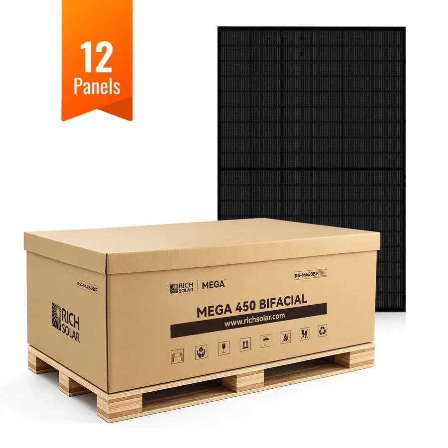 Rich Solar MEGA 450W Bifacial N-Type Solar Panel