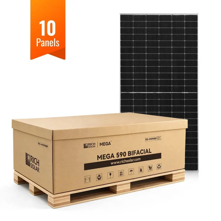 Rich Solar MEGA 590 Watt Bifacial Solar Panels