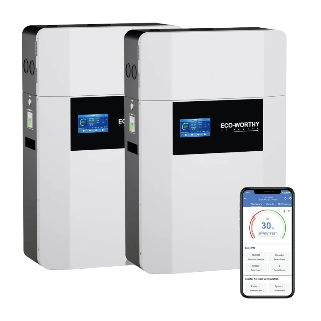 ECO-WORTHY 48V 100AH WallMount Indoor Battery With Conduit Box
