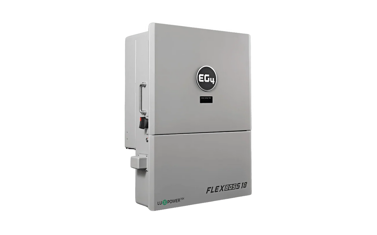EG4 48V PowerPro LiFePO4 Battery (14.3kWh-85.8kWh) + FlexBoss18 13kW 48V Split Phase AC Hybrid Inverter