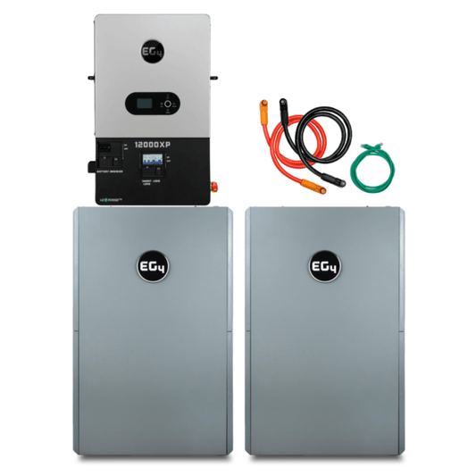 EG4 48V PowerPro LiFePO4 Battery (28.6kWh-43kWh) + 1200XP 12,000W 48V Split Phase Off-Grid Inverter