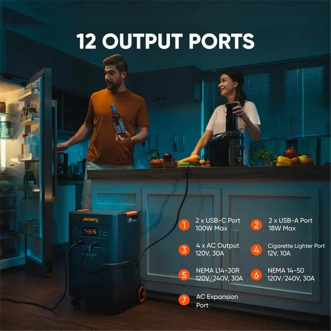Jackery Explorer 5000 Plus Solar Generator + Battery Pack 5000 Plus