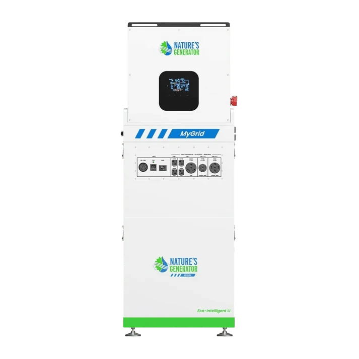 Natures Generator MyGrid 10k + Solar Battery + 12 x 410W Rigid Solar Panels + 50A Manual Transfer Switch + GFCI Box + Smart Plug