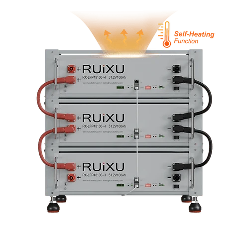 RUiXU Self-Heating Server Rack Battery | Daisy Chain | Bracket Rack